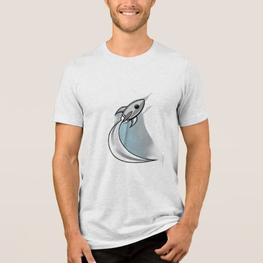 T-shirt En Tri-matière Un lancement de fusée (Recto)
