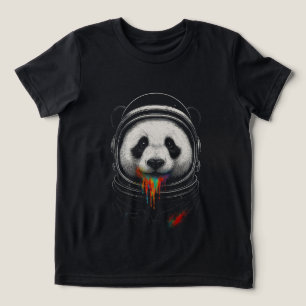 T-shirt En Tri-matière Un ours panda noir et blanc portant une combinaiso