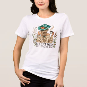 T-shirt En Tri-matière Un peu en désordre mais je fais de mon mieux Graph
