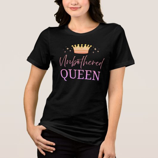 T-shirt En Tri-matière Unbothered Queen- T-shirt (Recto)
