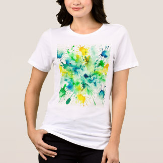 T-shirt En Tri-matière Une aquarelle colorée