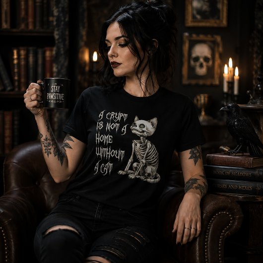 T-shirt En Tri-matière Une crypte n'est pas une maison sans chat