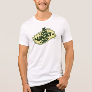 T-shirt En Tri-matière Une Lucky Papa Clover Fête des pères feuille