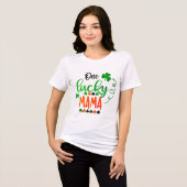 T-shirt En Tri-matière Une maman chanceuse | Saint Patrick's Day (Recto plein)