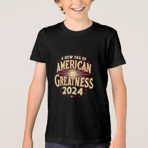 T-shirt En Tri-matière Une Nouvelle Ère de Grandeur Américaine 2024 Trump