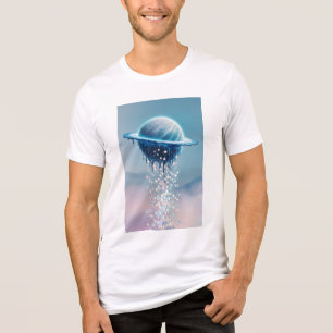 T-shirt En Tri-matière Une planète en fusion qui dégouline des étoiles, c