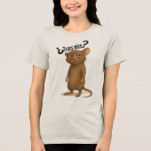 T-shirt En Tri-matière Une souris confondue par une déclaration muette (Recto)