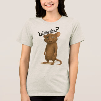 T-shirt En Tri-matière Une souris confondue par une déclaration muette