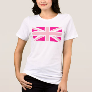 T-shirt En Tri-matière Union Jack Rose Foncé