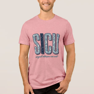 T-shirt En Tri-matière Unité de soins intensifs chirurgicaux SICU Vintage