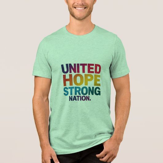 T-shirt En Tri-matière United Hope, Strong Nation T-Shirt - Restez ensemb (Recto)