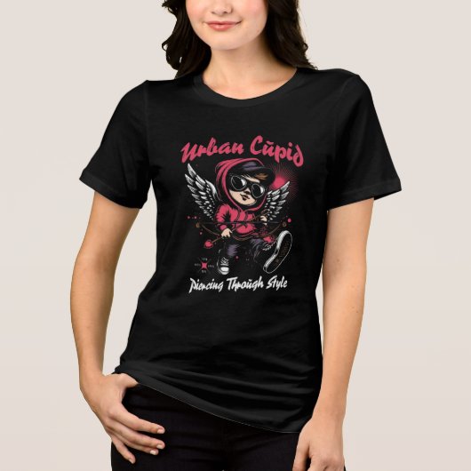 T-shirt En Tri-matière Urbain Cupidé - Piercing à travers le style (Recto)