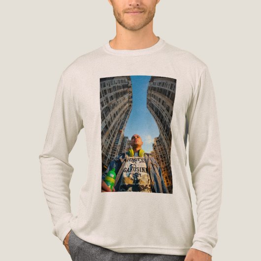 T-shirt En Tri-matière Urban Pulse: City Beats and Concrete Dreams (Recto)