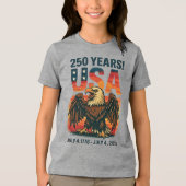 T-shirt En Tri-matière USA 250 Years - Patriotic Bald Eagle 4 juillet 202 (Recto)