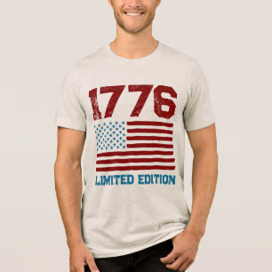 T-shirt En Tri-matière USA America Drapeau modifiable Personnalisé Texte