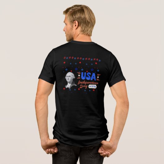 T-shirt En Tri-matière USA Independence Day (Verso intégral)