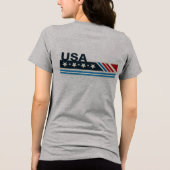 T-shirt En Tri-matière USA Stars Stripes Graphic T-Shirt (Verso)