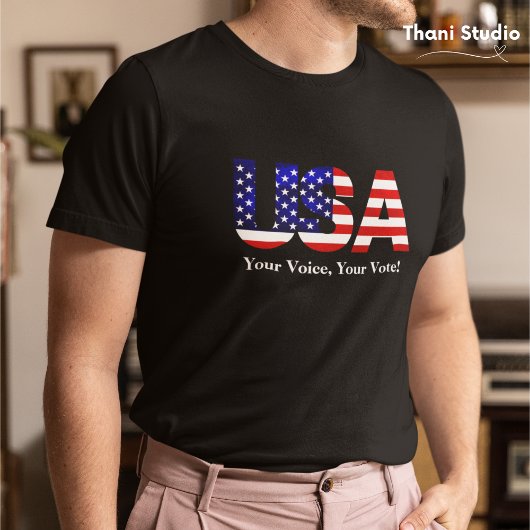 T-shirt En Tri-matière USA Votre Voix Votre Vote Élection Politique Homme