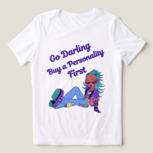 T-shirt En Tri-matière Va Chéri Achète une Personnalité D'abord Typograph