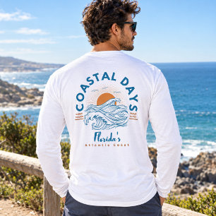 T-shirt En Tri-matière Vague de plage des jours côtiers de la côte atlant
