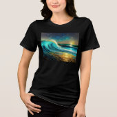 T-shirt En Tri-matière Vagues océaniques clignantes (Recto)