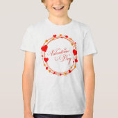 T-shirt En Tri-matière Valentine's Day Circle Design-25695 (Recto)