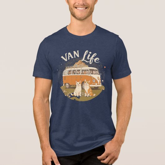 T-shirt En Tri-matière Van Life Adventure Paws T-Shirt (Recto)