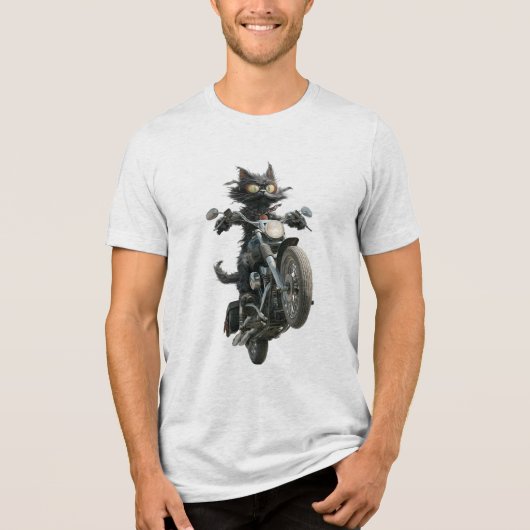 T-shirt En Tri-matière Vélo de chat (Recto)