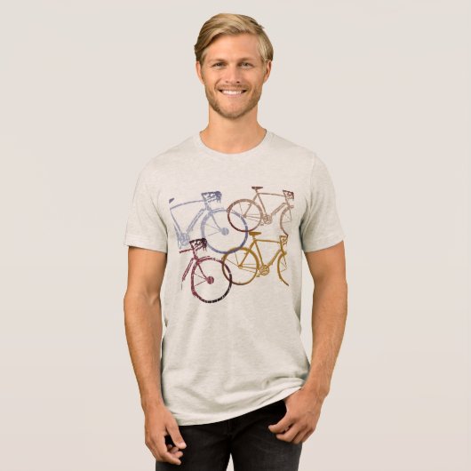 T-shirt En Tri-matière Vélos Graphiques (Recto plein)