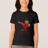 T-SHIRT EN TRI-MATIÈRE VÉRITABLE CAT-FU (Recto)