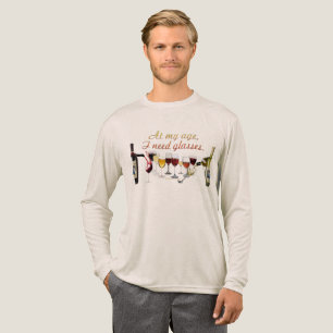 T-shirt En Tri-matière Verres à vin SlipperyJoe's jeu de mots coquin roug