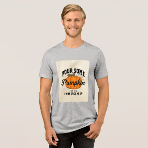 T-shirt En Tri-matière Verser un peu de Citrouille sur moi - Funny Fall S
