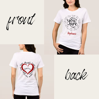 T-shirt En Tri-matière Versets de la Bible Inspirationnelle Religieuse "V