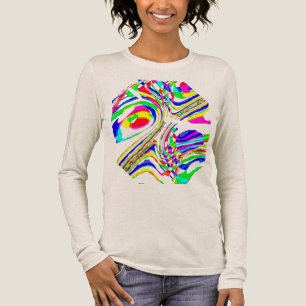 T-shirt En Tri-matière Vert rouge jaune bleu Confetti Circulaire Abstrait