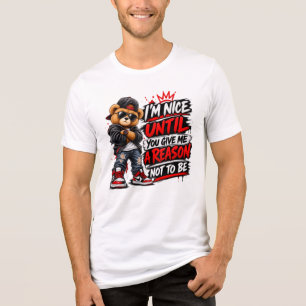 T-shirt En Tri-matière Veste de rue Teddy Bear Citation Sarcastique