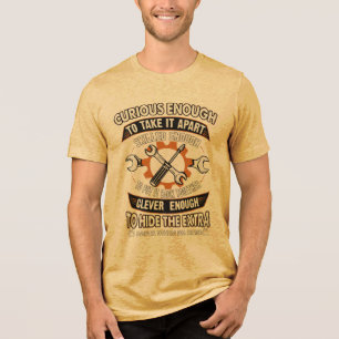 T-shirt En Tri-matière Vêtements drôles de mécanicien intelligent pièces
