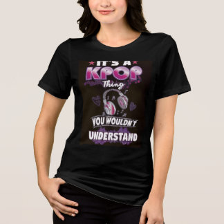 T-shirt En Tri-matière Vêtements féminins K-Pop
