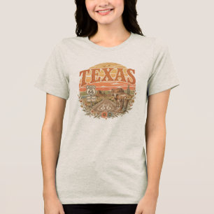 T-shirt En Tri-matière Vêtements Vintage Retro Mother Road Longhorn