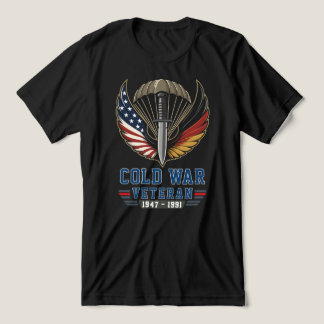 T-shirt En Tri-matière Vétéran de la guerre froide US Allemagne parachuti