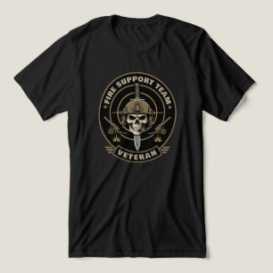 T-shirt En Tri-matière Vétéran de l'artillerie de campagne crâne de souti