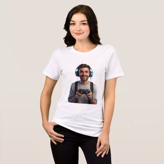 T-shirt En Tri-matière Vibes 3D Gamer (Recto plein)
