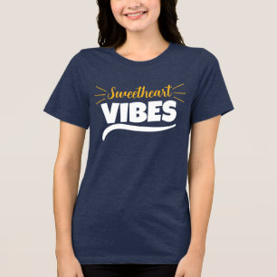 T-shirt En Tri-matière Vibes Chéri Graphique Femme