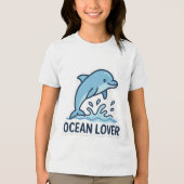 T-shirt En Tri-matière Vibes dauphins (Recto)