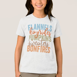 T-shirt En Tri-matière Vibes d'automne amusantes