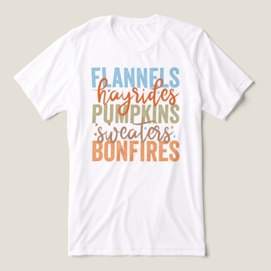 T-shirt En Tri-matière Vibes d'automne amusantes (Design Recto)