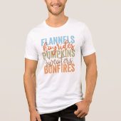 T-shirt En Tri-matière Vibes d'automne amusantes (Recto)