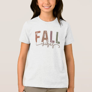 T-shirt En Tri-matière Vibes d'automne arc-en-ciel