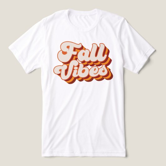 T-shirt En Tri-matière Vibes d'automne rétro (Design Recto)