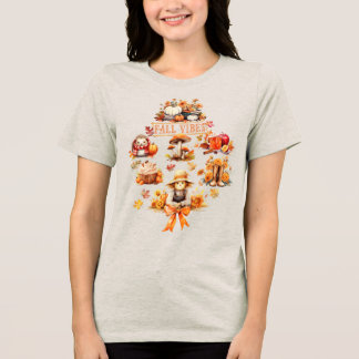 T-shirt En Tri-matière Vibes de chute d'aquarelle