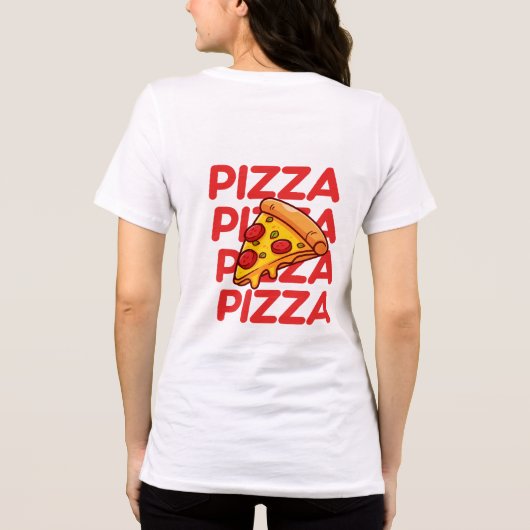 T-shirt En Tri-matière Vibes de découpe uniquement | Amusant Pizza Lover (Verso)